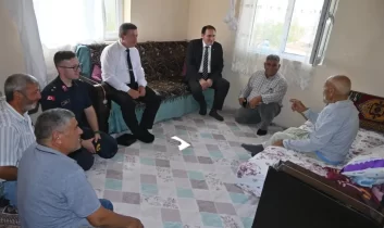 Kaymakam Türker’den Kore gazisine ziyaret