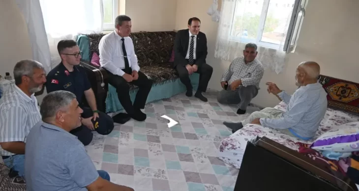 Kaymakam Türker’den Kore gazisine ziyaret