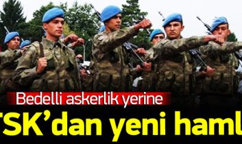 Bedelli çalışması yok, profesyonel askerlik var