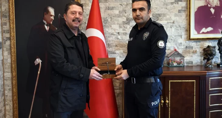 Belediye başkanı Dr. Özer Kasap’tan Emniyet Müdürüne ziyaret