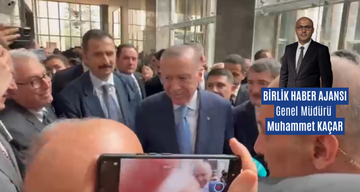 Cumhurbaşkanı Erdoğan grup toplantısı sonrası gazetecilerle sohbet etti