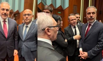 Dışişleri Bakanı Fidan gazetecilere bir araya geldi