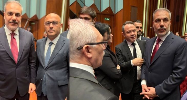 Dışişleri Bakanı Fidan gazetecilere bir araya geldi