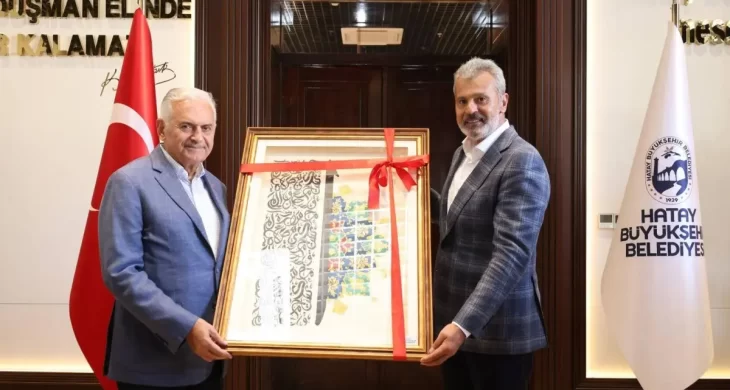Binali Yıldırım HBB Başkanı Öntürk’ü ziyaret etti