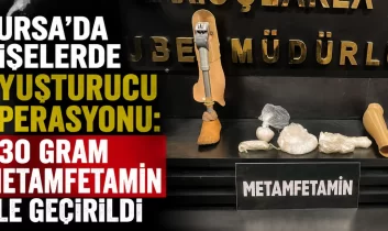 Bursa’da akılalmaz yöntem! Uyuşturucuyu protez bacağına sakladı