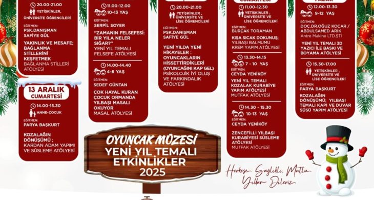 Kdz Ereğli’de Oyuncak Müzesi Yeni Yıl Temalı Etkinlikler