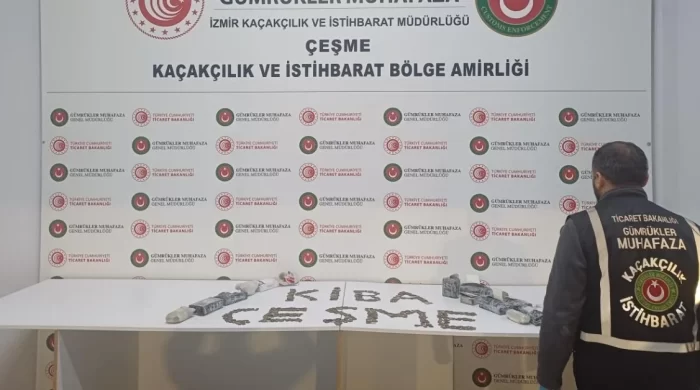 Çeşme Limanı’nda eser operasyonu: 7 bin 550 parça ele geçirildi