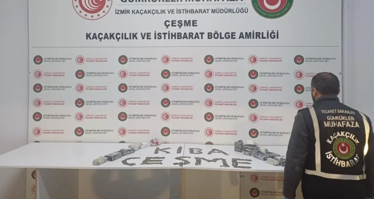 Çeşme Limanı’nda eser operasyonu: 7 bin 550 parça ele geçirildi