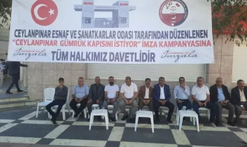 Ceylanpınar’da “Gümrük Kapısını İstiyoruz” kampanyası