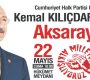 Kemal Kılıçdaroğlu Yarın Saat 18.00’de Aksaray’da