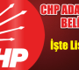 CHP Milletvekili adaylarını belirledi