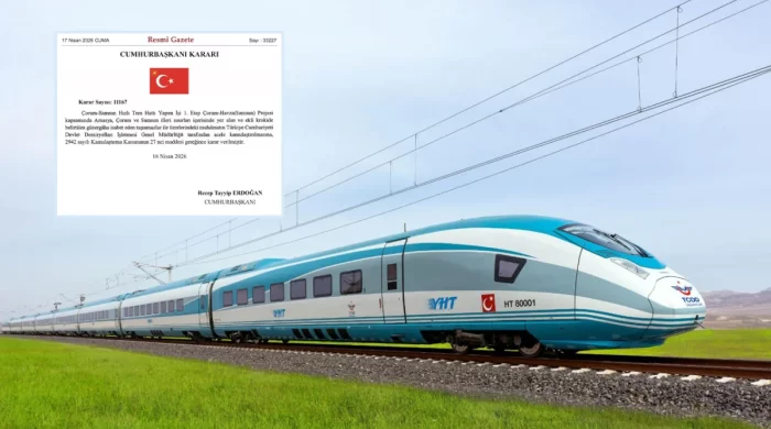 Çorum–Samsun Hızlı Tren Hattı’nın 1. Etabı Resmî Gazete’de yayımlandı