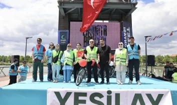 Çorum’da pedallar sağlıklı yaşam için çevrildi