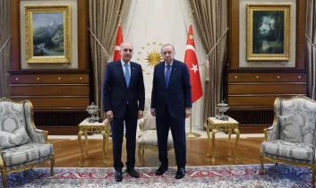 Cumhurbaşkanı Erdoğan, TBMM Başkanı Numan Kurtulmuş’u kabul etti
