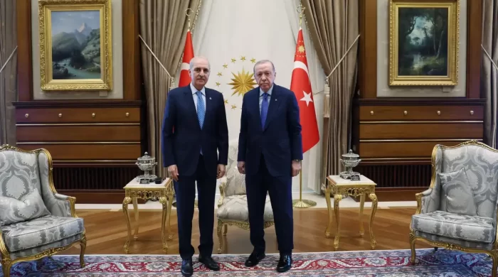 Cumhurbaşkanı Erdoğan, TBMM Başkanı Numan Kurtulmuş’u kabul etti