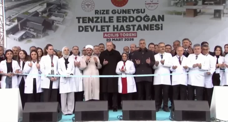 Cumhurbaşkanı Erdoğan’dan Güneysu’da hastane açılışı