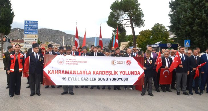 19 Eylül Gaziler Günü Amasya’da törenle kutlandı