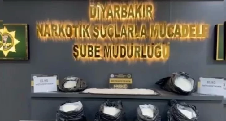 Diyarbakır’da tırda 81 kilo sentetik uyuşturucu yakalandı
