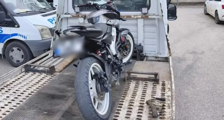 “Dur” ihtarına uymayan motosikletliye 285 bin lira ceza