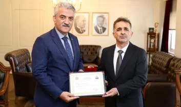 Düzce Valisi Makas, Tunceli’ye Tuğgeneral olarak atanan Mustafa Tetik’e teşekkür etti