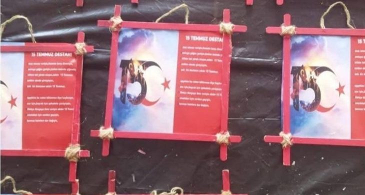 Kars’ta özel gereksinimli bireylerden 15 Temmuz’a anlamlı tablo