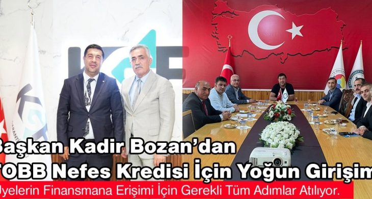Kars TSO Başkanı Kadir Bozan’dan TOBB Nefes Kredisi için yoğun girişim