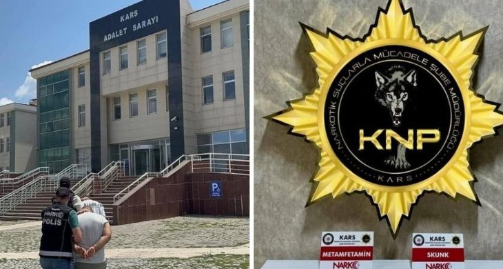 Kars’ta otobüs de şüphelenilen yolculara operasyon: 2 kişi tutuklandı