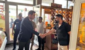 Selim Kaymakamı Mehmet Ali Semiz esnaf ziyaretinde bulundu