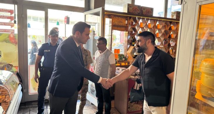 Selim Kaymakamı Mehmet Ali Semiz esnaf ziyaretinde bulundu