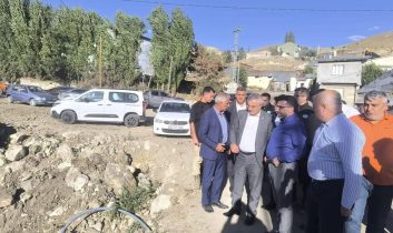 AK Parti Kars Milletvekili Adem Çalkın, Sarıkamış’ta taşkın kontrol tesislerini yerinde inceledi