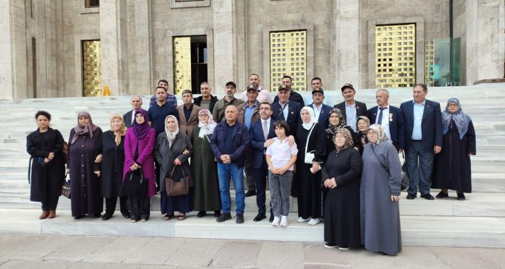 Şehit yakınları ve gazilerimizden anlamlı TBMM ziyareti
