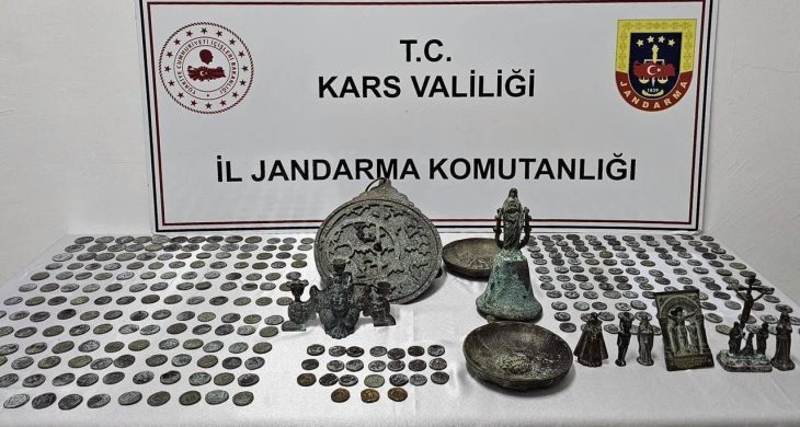 Kars’ta tarihi eser operasyonu: 5 şüpheli tutuklandı