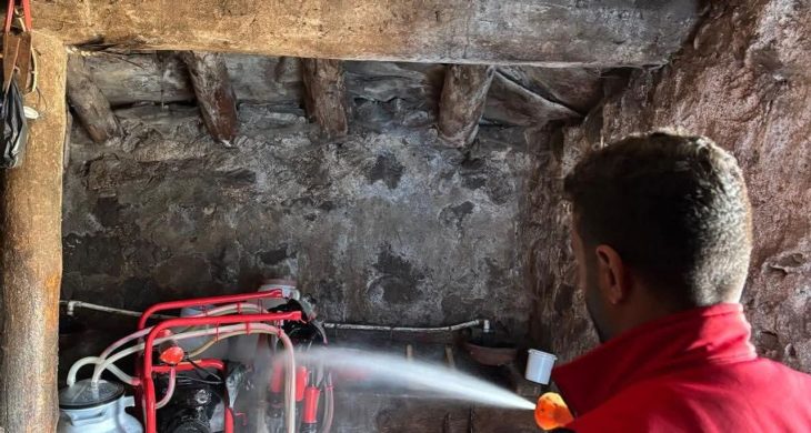 Susuz’da şap hastalığına karşı aşılama ve dezenfekte çalışmaları devam ediyor