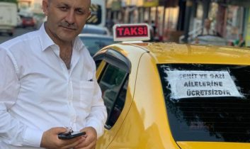 Karslı taksicilerden şehit ve gazi ailelerine ücretsiz ulaşım