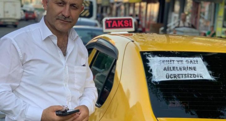 Karslı taksicilerden şehit ve gazi ailelerine ücretsiz ulaşım