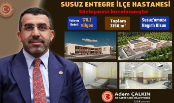 AK Parti Kars Milletvekili Adem Çalkın’dan Susuz’a entegre hastane müjdesi