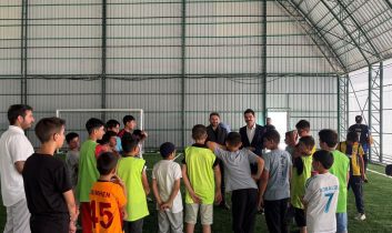 Kaymakam Tutal ve Müftü Aydın, Yaz Kur’an Kursu öğrencileriyle sahada buluştu