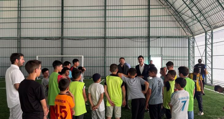 Kaymakam Tutal ve Müftü Aydın, Yaz Kur’an Kursu öğrencileriyle sahada buluştu