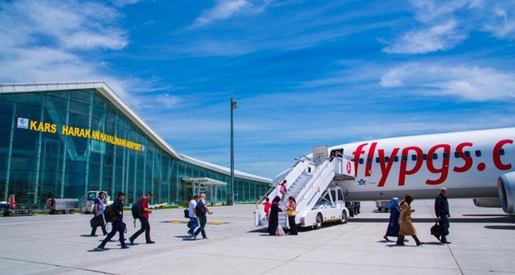 Kars Harakani havalimanı haziran ayında 55 bin yolcuya hizmet verdi