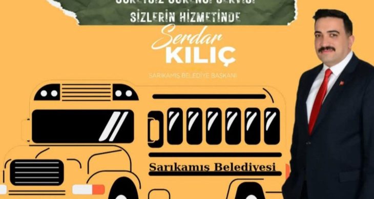 Başkan Serdar Kılıç’tan eğitime destek: Ücretsiz servis hizmeti bu yıl da devam ediyor