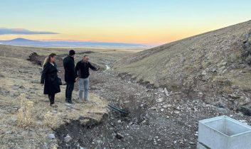 Kaymakam Tutal, İncesu Köyü’nde devam eden içme suyu hattı çalışmalarını inceledi