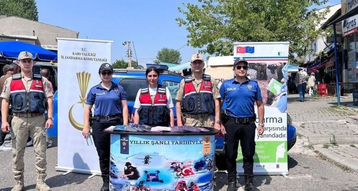 Susuz’da kadına yönelik şiddetle mücadelede KADES tanıtım standı kuruldu