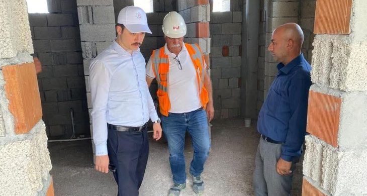 Kaymakam Kahraman, Başköy Camii inşaatını yerinde inceledi