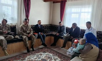 Kaymakam Mehmet Ali Semiz’den şehit aileleri ve gazilere ziyaret