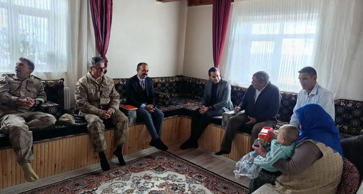 Kaymakam Mehmet Ali Semiz’den şehit aileleri ve gazilere ziyaret