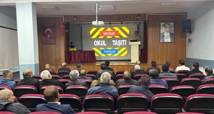 Susuz’da okul servis şoförlerine Güvenli Taşıma Eğitimi verildi