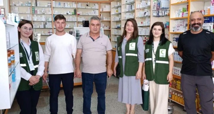 Selim’de Yeşilay’dan eczanelere bağımsızlık seferberliği kapsamında bilgilendirme