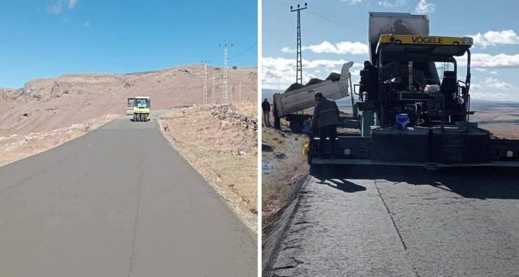Kars’ın Susuz ilçesi Erdağı Köyü’nde SSB beton yol yapım işi başladı