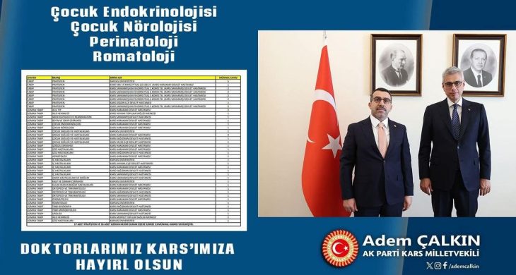 Kars’a 53 yeni doktor atandı