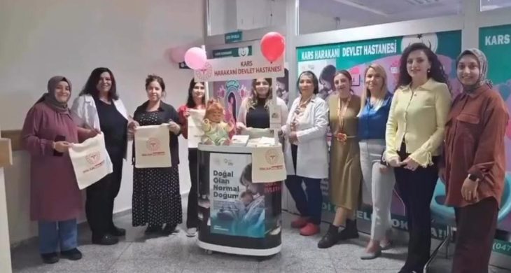 Kars Harakani Devlet Hastanesi’nde “1-7 Ekim Normal Doğum Haftası” etkinliği
